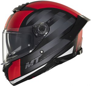 MT prilba na motocykel FF118SV THUNDER 4 SV TREADS B5 čierna/červená/biela matná