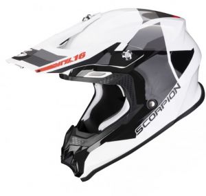 SCORPION prilba na motocykel VX-16 EVO AIR SPECTRUM, biela/strieborná/čierna