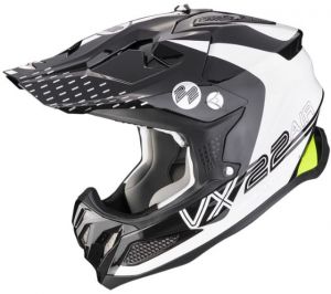 SCORPION motokrosová prilba  VX-22 AIR ARES, MIPS, biela/čierna/fluo žltá