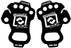 RISK RACING chrániče dlaní (2 ks), čierna farba (vel. L)