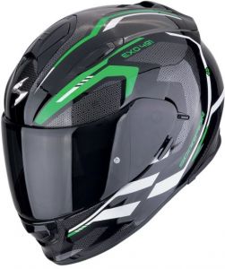 SCORPION prilba na motocykel EXO-491 KRIPTA (čierna/zelená/biela)
