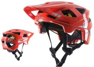 ALPINESTARS cyklo prilba MIPS  V-TECH A2 (červená/šedá)
