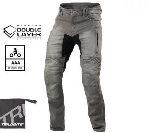 Kevlarové džínsy TRILOBITE 25608 Parado Doublelayer AAA (slim, svetlo šedá)