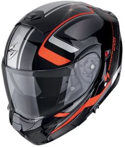 SCORPION prilba na motocykel EXO-930 EVO ARDENS (metalická čierna/červená)