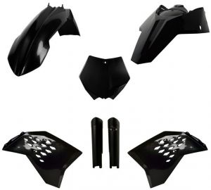 POLISPORT kompletná sada plastov (čierna) KTM SX/SX-F/XC-F '08-'10