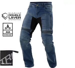 Kevlarové džínsy TRILOBITE 25607 Parado Doublelayer AAA (regular, modrá) short