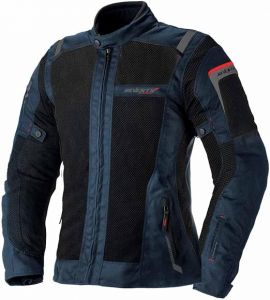 Dámska letná  bunda na motocykel SEVENTY DEGREES SD-JT58 (čierna/modrá)