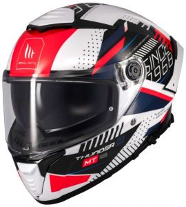 MT prilba na motocykel FF118SV THUNDER 4 SV LUMINENCE (modrá/biela/červená)