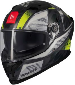 MT prilba na motocykel FF128SV BRAKER SV FURY (žltá fluo/šedá)
