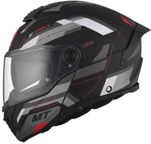 MT prilba na motocykel FU404SV ATOM 2 SV BAST (matná čierna/šedá/biela)