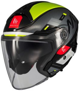 MT prilba na motocykel OF515SV COSMO SV SILENCE (čierna/žltá fluo)