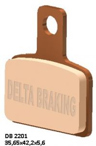 DELTA BRAKING brzdové platničky DB2201OR-N, BETA