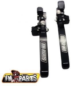 FM PARTS FPR83M-L83BK sada páčok (spojková + brzdová), čierna, KTM '15-'23