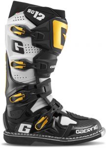 GAERNE topánky SG-12 LUXE pre CROSS/ENDURO (čierna/biela/zlatá)