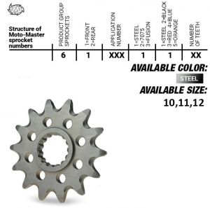 MOTO-MASTER M610081110 reťazové koliesko pre reťaze 415 (10 zubov), KTM SX 50