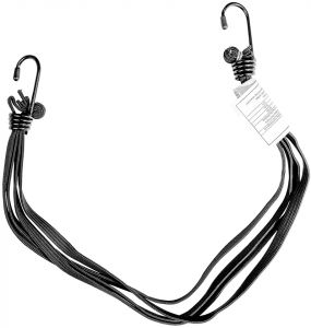 BIKETEC BTLBF-08BK bezpečnostný popruh na batožinu (4-zväzkový), 60 cm (čierna)