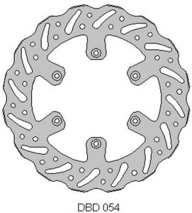 DELTA BRAKING predný brzdový kotúč DBD054G, (260x108,2x4mm) (6x6,5mm), GAS-GAS