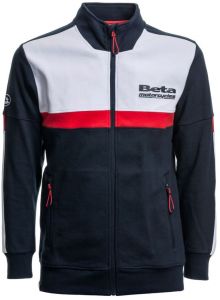 BETA mikina na zips TEAM REPLICA  (čierna/biela/červená)