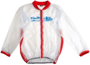 BETA nepremokavá bunda RAIN JACKET (červená/priesvitná)