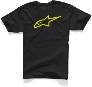 tričko AGELESS krátky rukáv, ALPINESTARS (čierna/žltá)