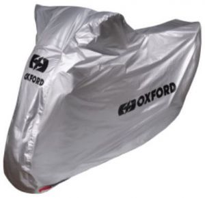 Plachta na motorku Rain Cover, OXFORD - Anglicko (strieborná)