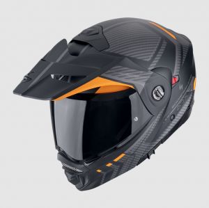 SCORPION prilba na motocykel ADX-2 LEWIS, matná čierna/oranžová
