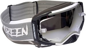 AIRSCREEN okuliare AERO EX 03 (sivá/biela/čierna) irídiové zrkadlové plexi