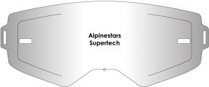 AIRSCREEN plexi pre okuliare ALPINESTARS (číre), Supertech