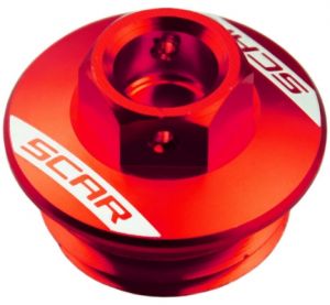 SCAR RACING vrchnák oleja (červená), KTM, GAS GAS