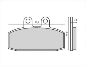 BRENTA BR3026 brzdové platničky KH256 / KH113 (organic)