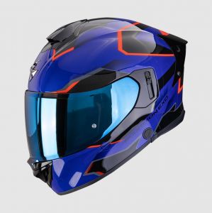 SCORPION prilba na motocykel EXO-530 AIR CLIP (modrá/čierna/červená)
