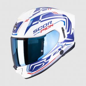 SCORPION prilba na motocykel EXO-530 AIR SLOPE (biela/modrá/červená)