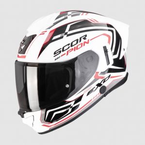 SCORPION prilba na motocykel EXO-530 AIR SLOPE (biela/čierna/červená)