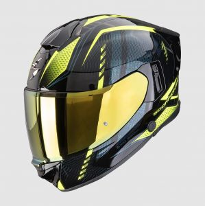 SCORPION prilba na motocykel EXO-530 AIR THERAS (čierna/žltá fluo)