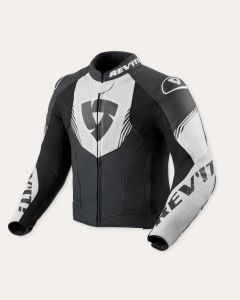 REVIT kožená bunda na motorku ARGON 3 (čierna/biela farba)
