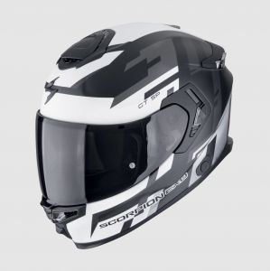 SCORPION prilba na motocykel EXO-GT SP AIR TORNADO (čierna matná/strieborná)