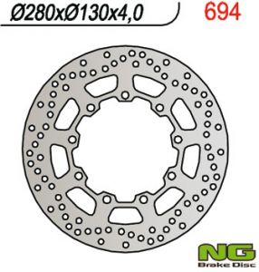 NG694 predný brzdový kotúč (280x130x4), KAWASAKI KLR 650 (90-12)