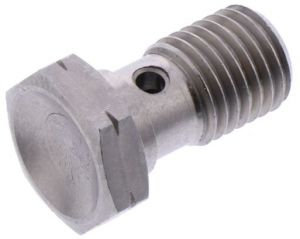 JMP 757.09.43 skrutka brzdovej hadice M10X1.25 Edelstahl silber