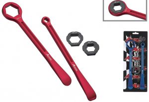 ACCEL monterpáky(23+24 cm) s kĺúčmi   10,13,22,27,32 mm modré