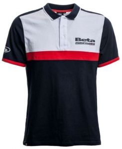 BETA polo tričko PADDOCK POLO TEAM REPLICA (modrá/červená/biela)