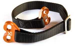 X-GRIP XG-2144 predný popruh na ťahanie motocykla so skrutkami (oranžová)