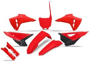 UFO HOKIT127F999 kompletná sada plastov (červená), Honda CRF 450R 25-26/CRF 250R