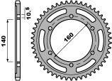 PBR 50244C45 rozeta pre reťaze 530 (44 zubov), KAWASAKI ZZR 1100 98-99