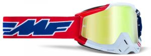 FMF POWERBOMB okuliare US of A (červená/modrá, zlaté plexi)