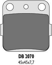 brzdové platničky GF007 (KH84) DELTA BRAKING DB2070QD-D, DB2070OR-D