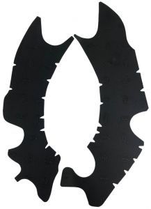 gumové chladiče rámu, VIBRAM (sada, čierna) KAWASAKI KX 450 F, KX 450 4takt