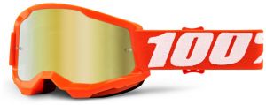 STRATA 2 100% - USA , detské okuliare Orange - zrkadlové zlaté plexi