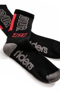 ponožky TRACK SOCKS, 101 RIDERS - ČR (čierna)