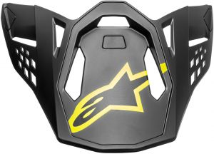 Šilt pre prilby SUPERTECH S-M10 DIEGO, ALPINESTARS (šedá/biela/žltá fluo/čierna)