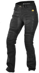 Kevlarové džínsy na motorku Trilobite Parado 661 čierne dámske REGULAR